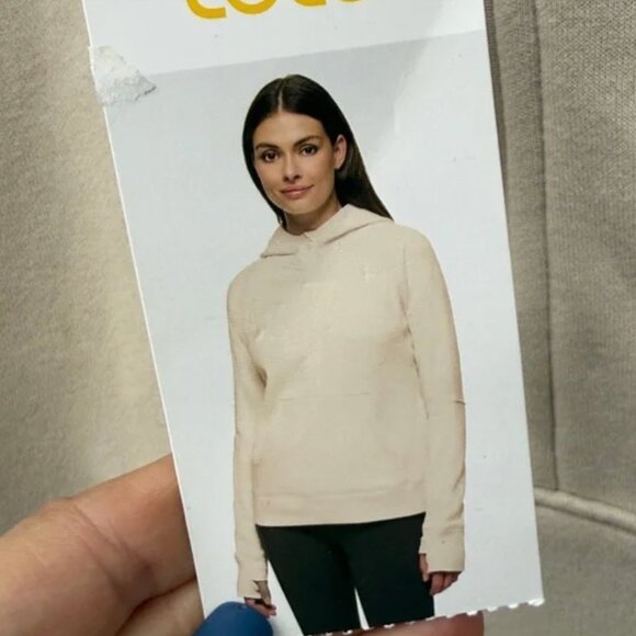 NWT LOLE size medium half zip hoodie with kangaroo pocket FENNEL neck with hood - Picture 3 of 8